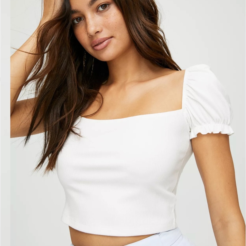 aritzia sunday best purple princess sleeve prairie top